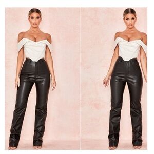 House of CB Black Straight Leg Pants